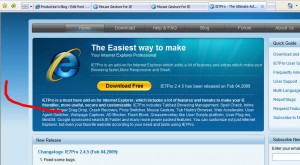 Navigate web site ด้วยการ drag mouse